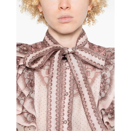 Zimmermann Top Pink Topwear Zimmermann Light Gray