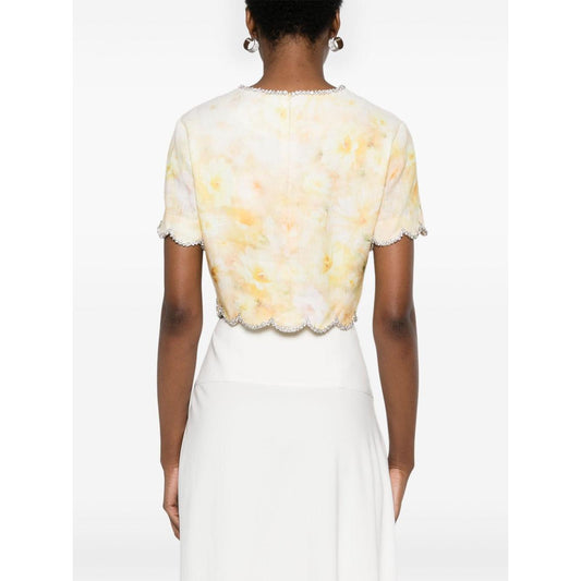 Zimmermann Top Yellow Topwear Zimmermann White Smoke