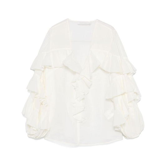 Zimmermann Shirts White Shirts Zimmermann White Smoke