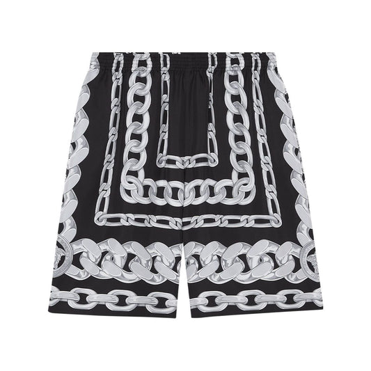 Versace Medusa Chains Silk Shorts