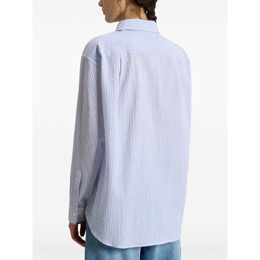 Woolrich Blue stripe cotton shirt Shirts Woolrich Lavender