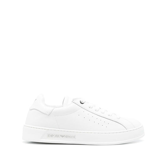 EMPORIO ARMANI EXCLUSIVE Emporio Armani Leather sneakers with logo X3X241XR37500001-P25