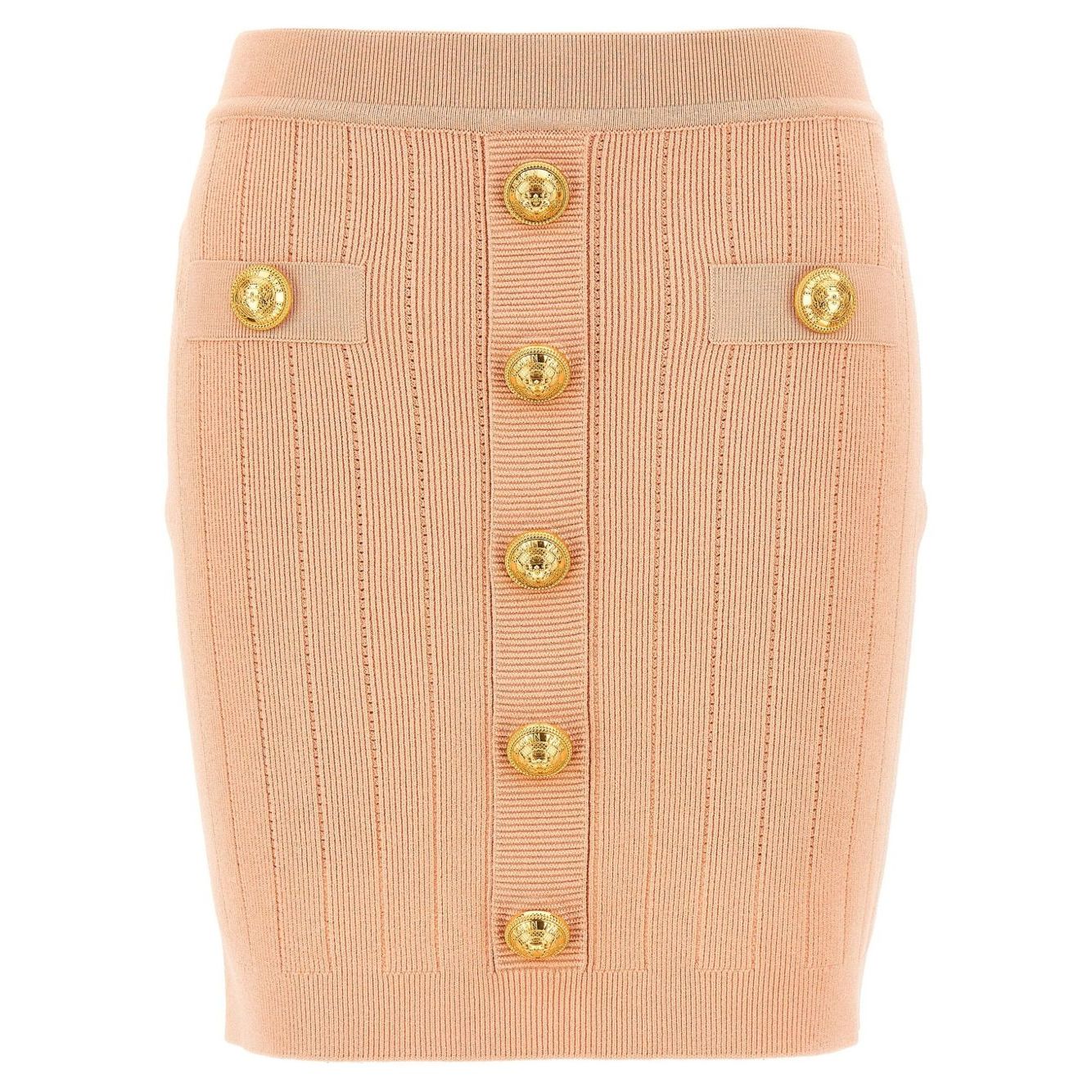 Balmain knitted mini skirt