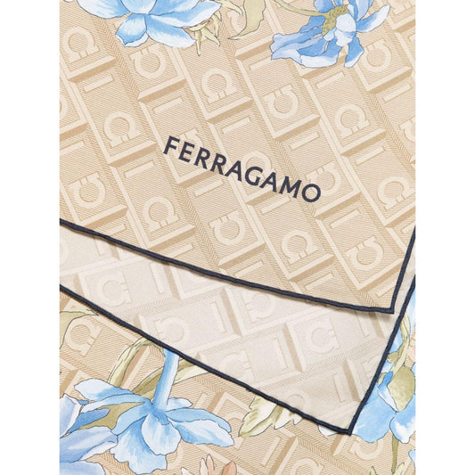 Ferragamo Scarfs Green Scarves Hats & Gloves Ferragamo Light Gray
