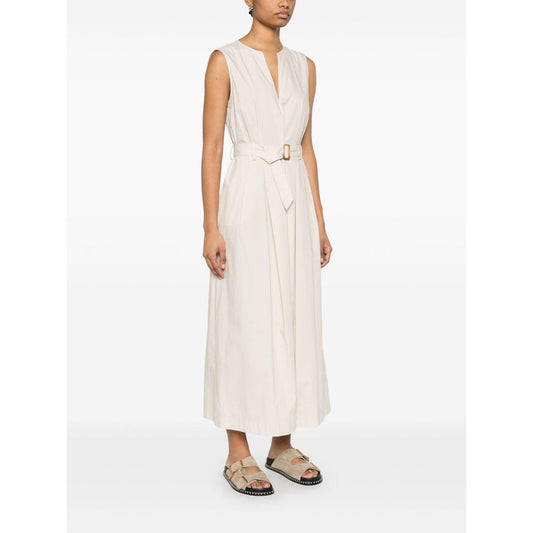 Woolrich belted waist midi dress Dresses Woolrich White Smoke