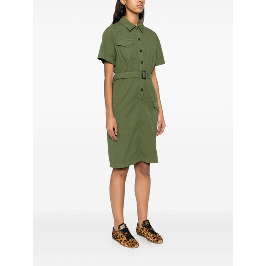 Woolrich belted waist shirt dress Dresses Woolrich White Smoke