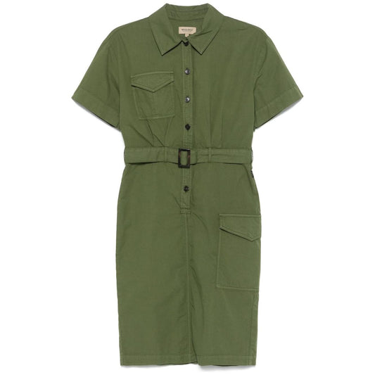 Woolrich belted waist shirt dress Dresses Woolrich Dark Olive Green