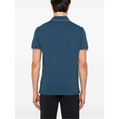Emporio Armani embroidered logo polo shirt Topwear