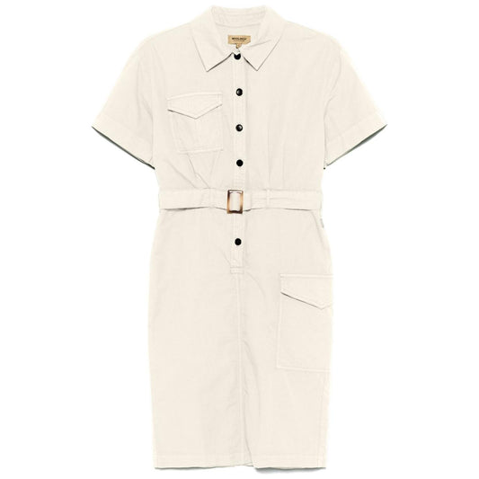 Woolrich belted shirt dress Dresses Woolrich Antique White