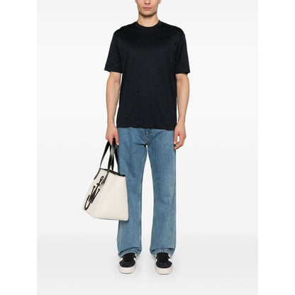 Emporio Armani Allover Logo T Shirt Topwear