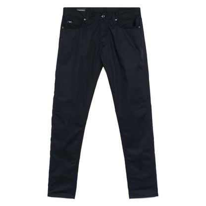 Emporio Armani Slim-fit jeans with logo badge Jeans