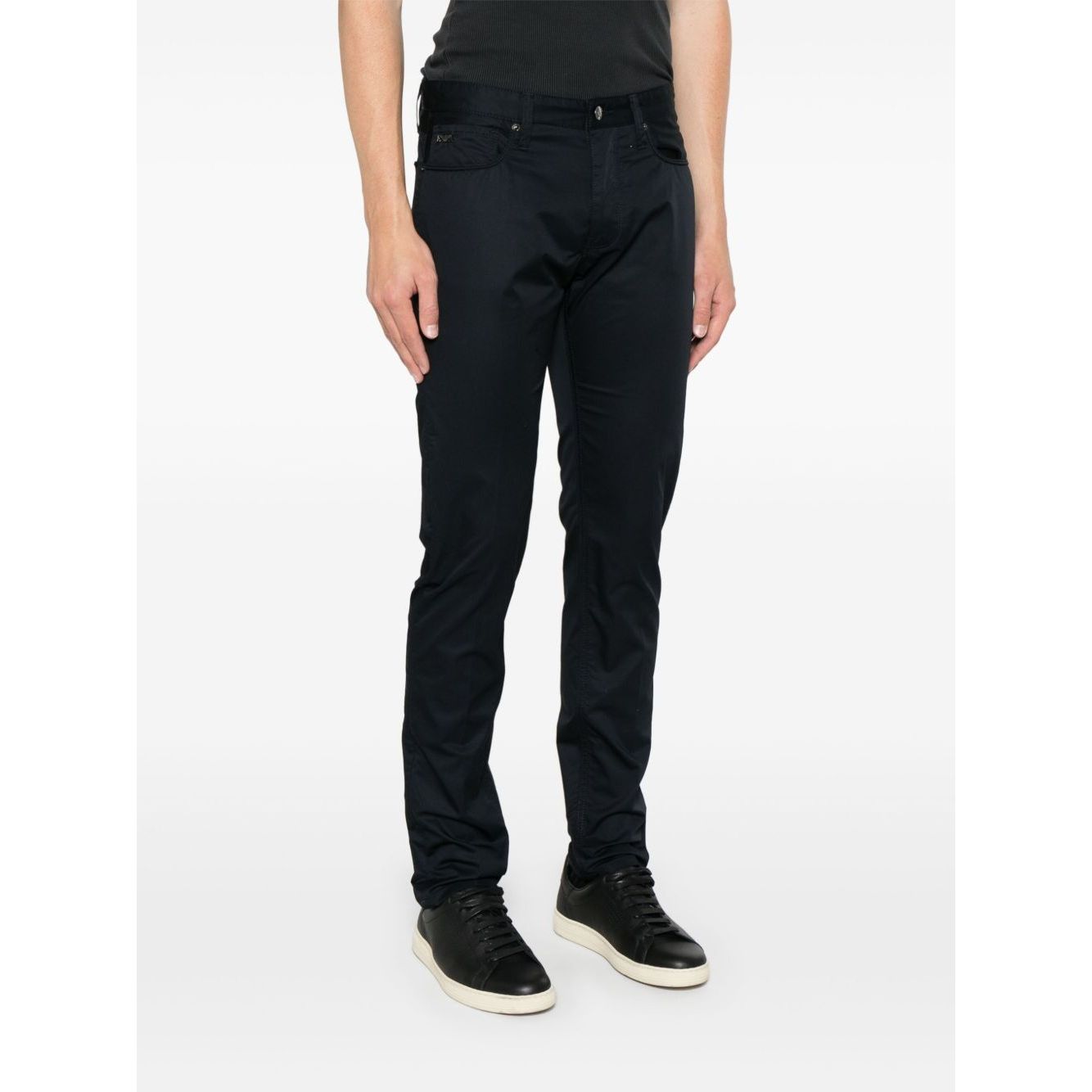 Emporio Armani Slim-fit jeans with logo badge Jeans