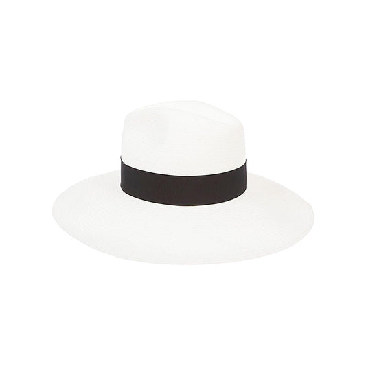 Borsalino Hats Black Scarves Hats & Gloves Borsalino White Smoke