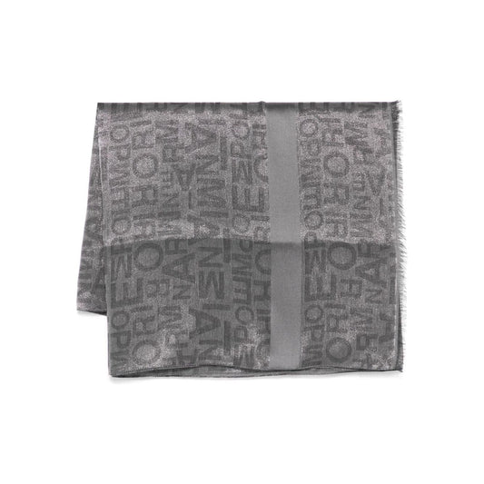 Emporio Armani Scarfs Black Scarves Hats & Gloves Emporio Armani Dim Gray