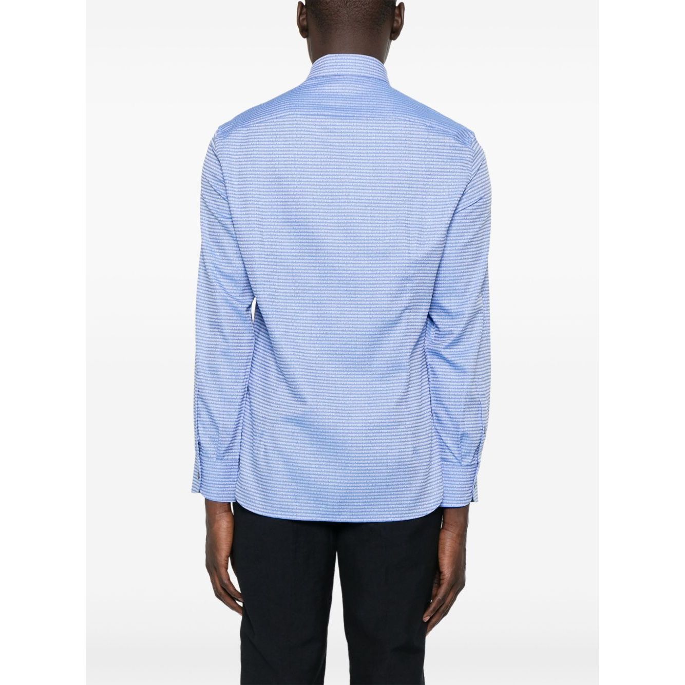 Emporio Armani Shirts Clear Blue