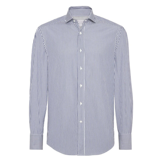 Brunello Cucinelli Shirts Blue Shirts