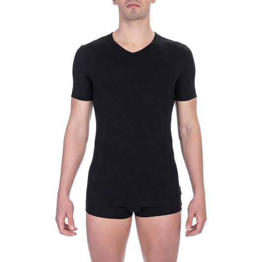Bikkembergs Black Cotton Men T-Shirt