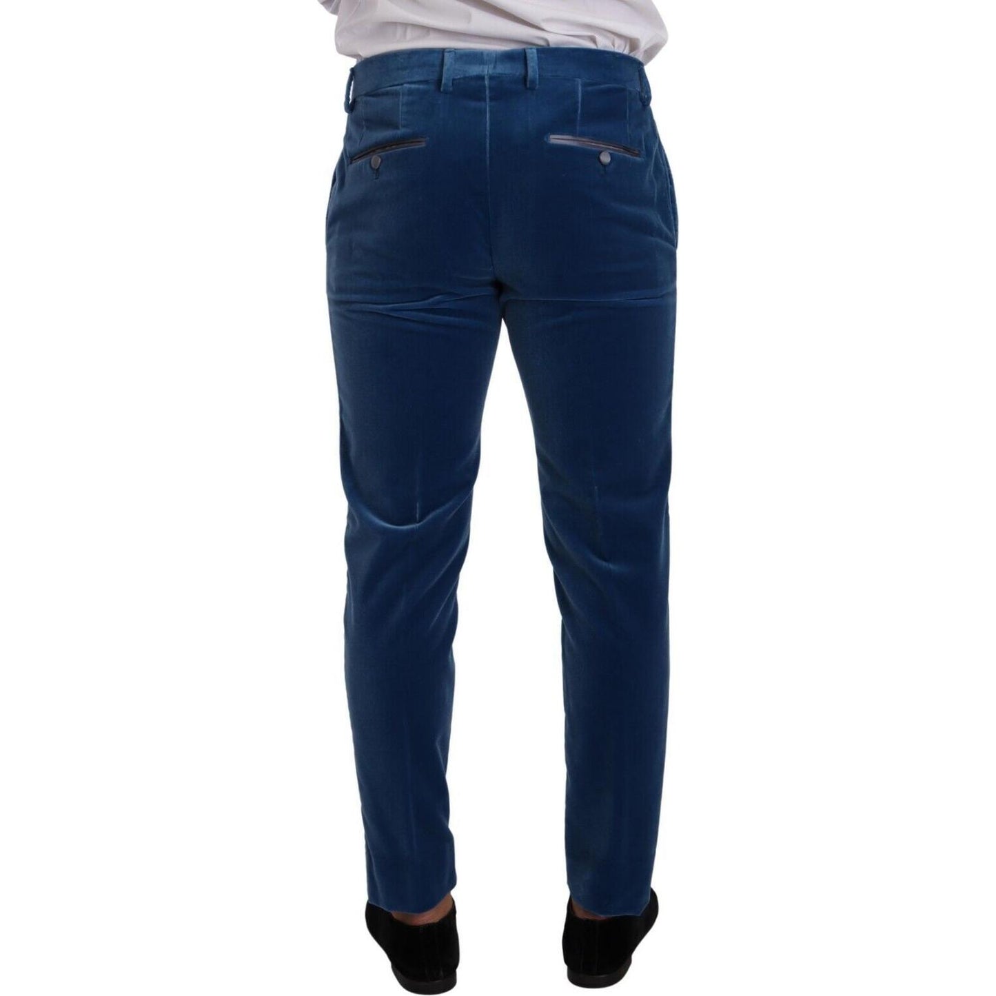 Dolce & Gabbana Blue SICILIA Velvet Slim Fit 2 Piece Suit