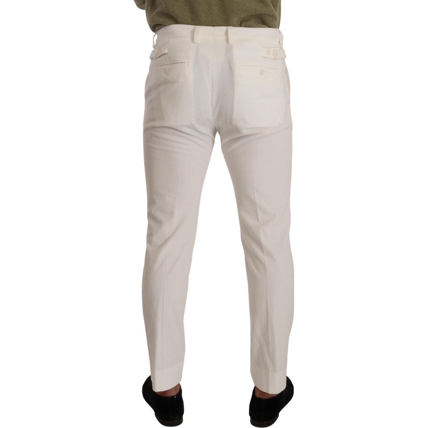 بنطلون قطني أنيق بقصّة Slim Fit من Dolce &amp; Gabbana