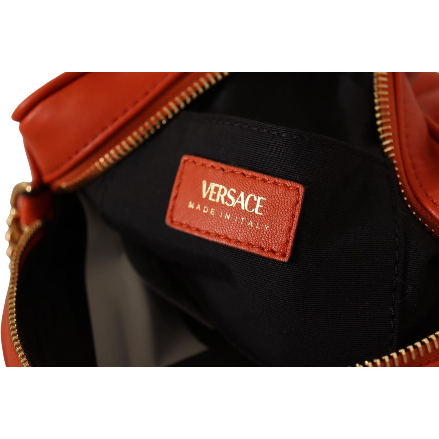 优雅圆形纳帕皮革斜挎包