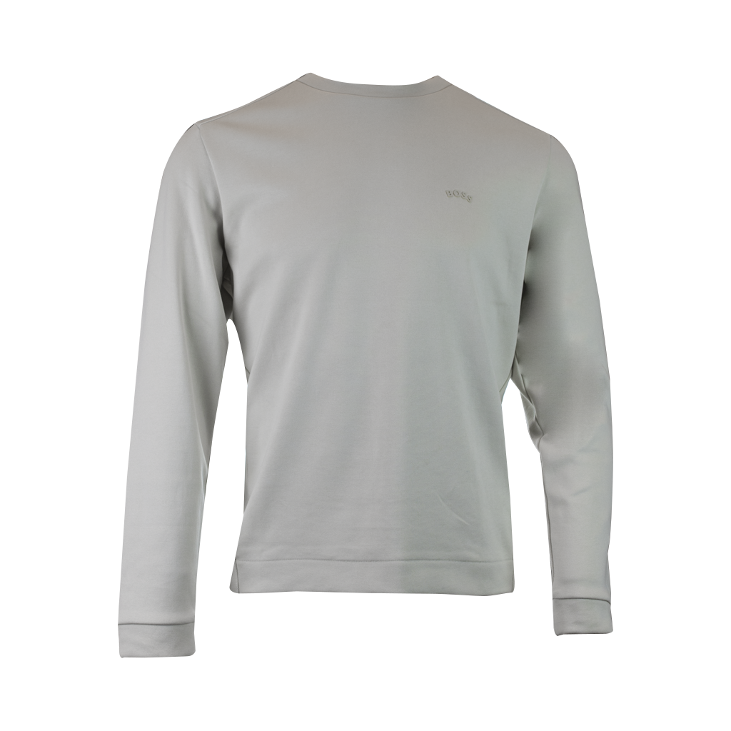 Hugo Boss Beige Cotton Round Neck Sweatshirt