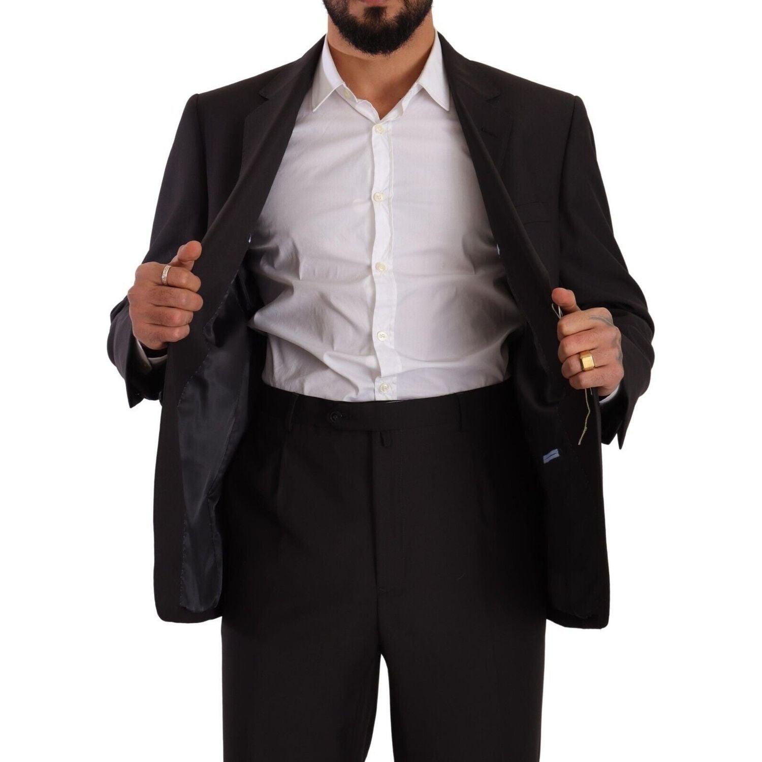 بدلة دومينيكو تاجلينتي الأنيقة المكونة من قطعتين باللون الرمادي للرجال