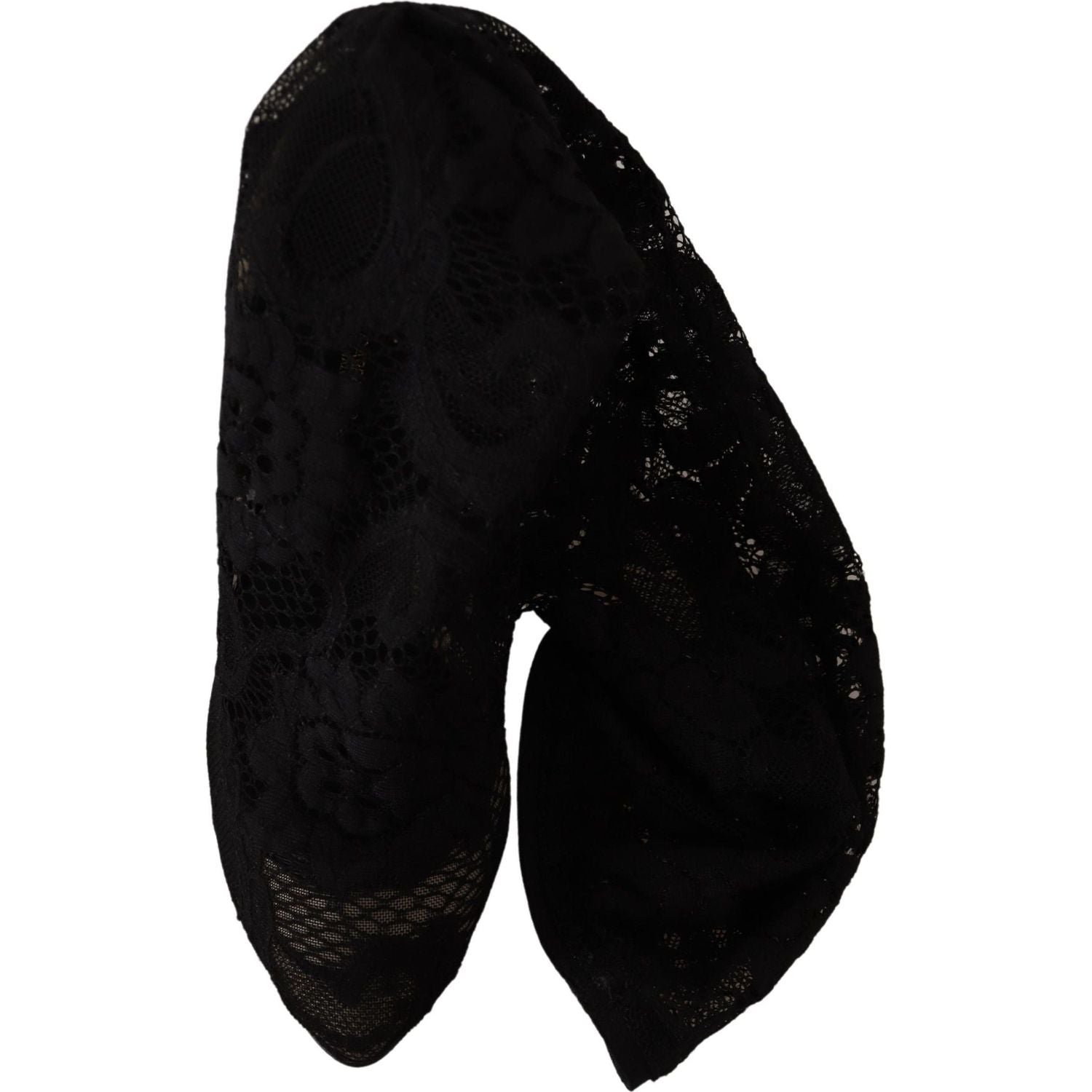 حذاء Dolce &amp; Gabbana الأنيق ذو الجورب المطاطي باللون الأسود الأنيق