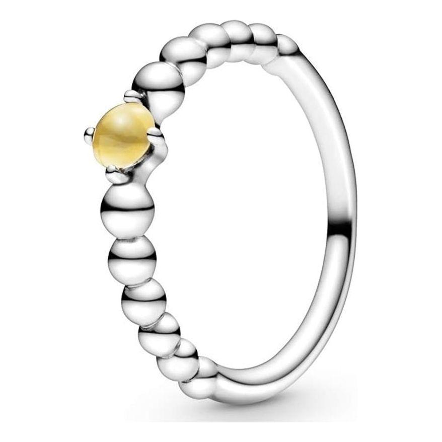 خاتم PANDORA JEWELS Mod. YELLOW STONE - مقاس 50