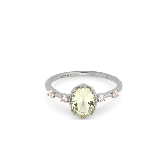 24KAE JEWELS JEWELRY Mod. 12406S/48 delicate gemstone ring with elegant design.