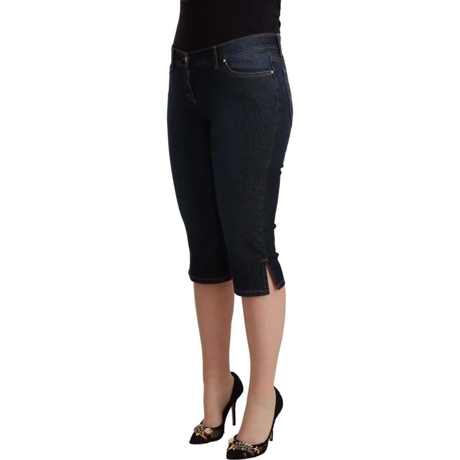 بنطال جينز كابري أنيق بخصر منخفض من GF Ferre