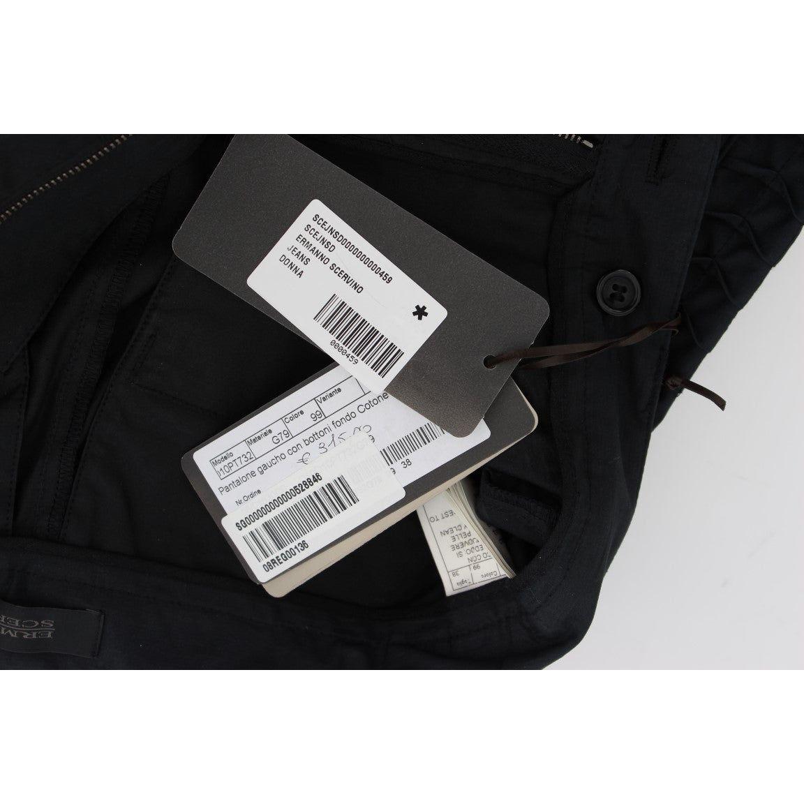 Ermanno Scervino Blue Cotton 3/4 Length Pants Jeans & Pants