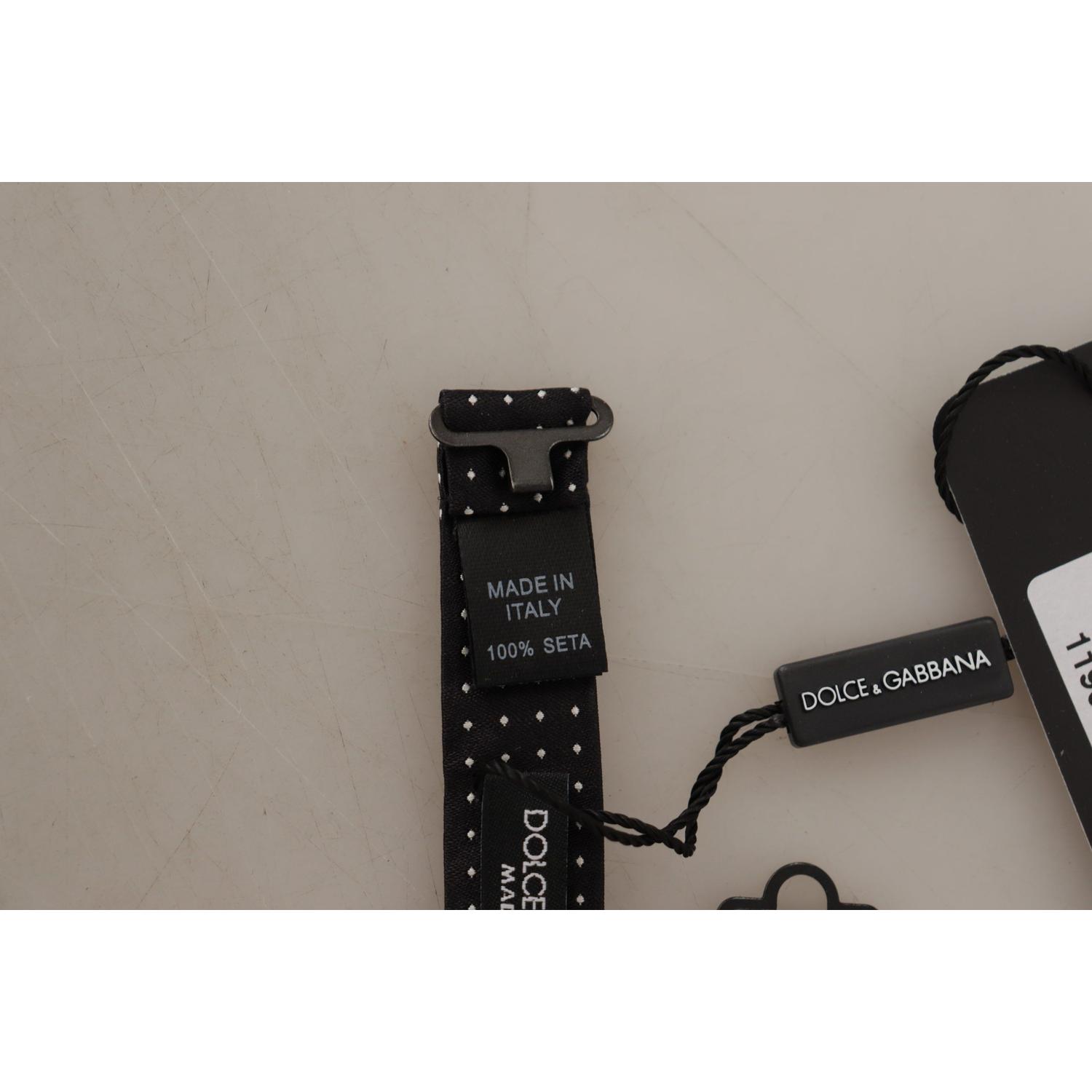 ربطة عنق من الحرير المنقطة من دولتشي آند غابانا