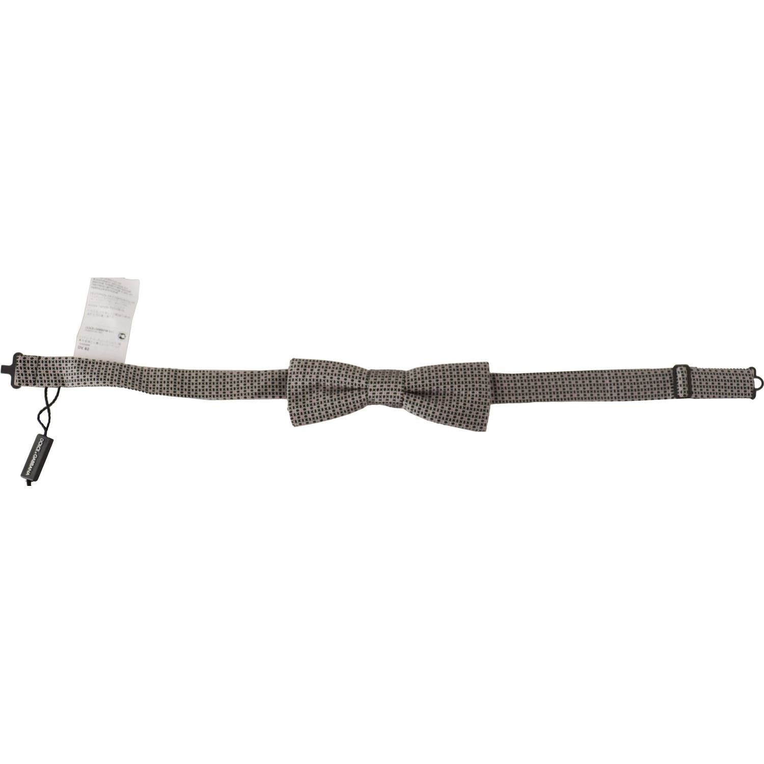 ربطة عنق أنيقة من الحرير الأسود من دولتشي آند غابانا