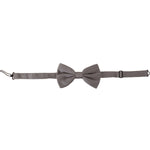 Dolce & Gabbana Gray 100% Silk Adjustable Neck Papillon Tie