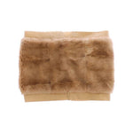 Dolce & Gabbana Exclusive Beige MINK Fur Scarf Wrap Fur Scarves Dolce & Gabbana Sienna