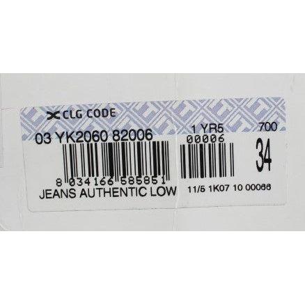 بنطلون جينز رجالي أنيق بقصّة مستقيمة وخصر منخفض