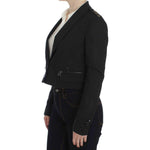 Exte Gray Stretch Gold Studded Short Jacket Coats & Jackets