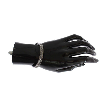 Nialaya Gray Rhodium 925 Silver Bangle Bracelet