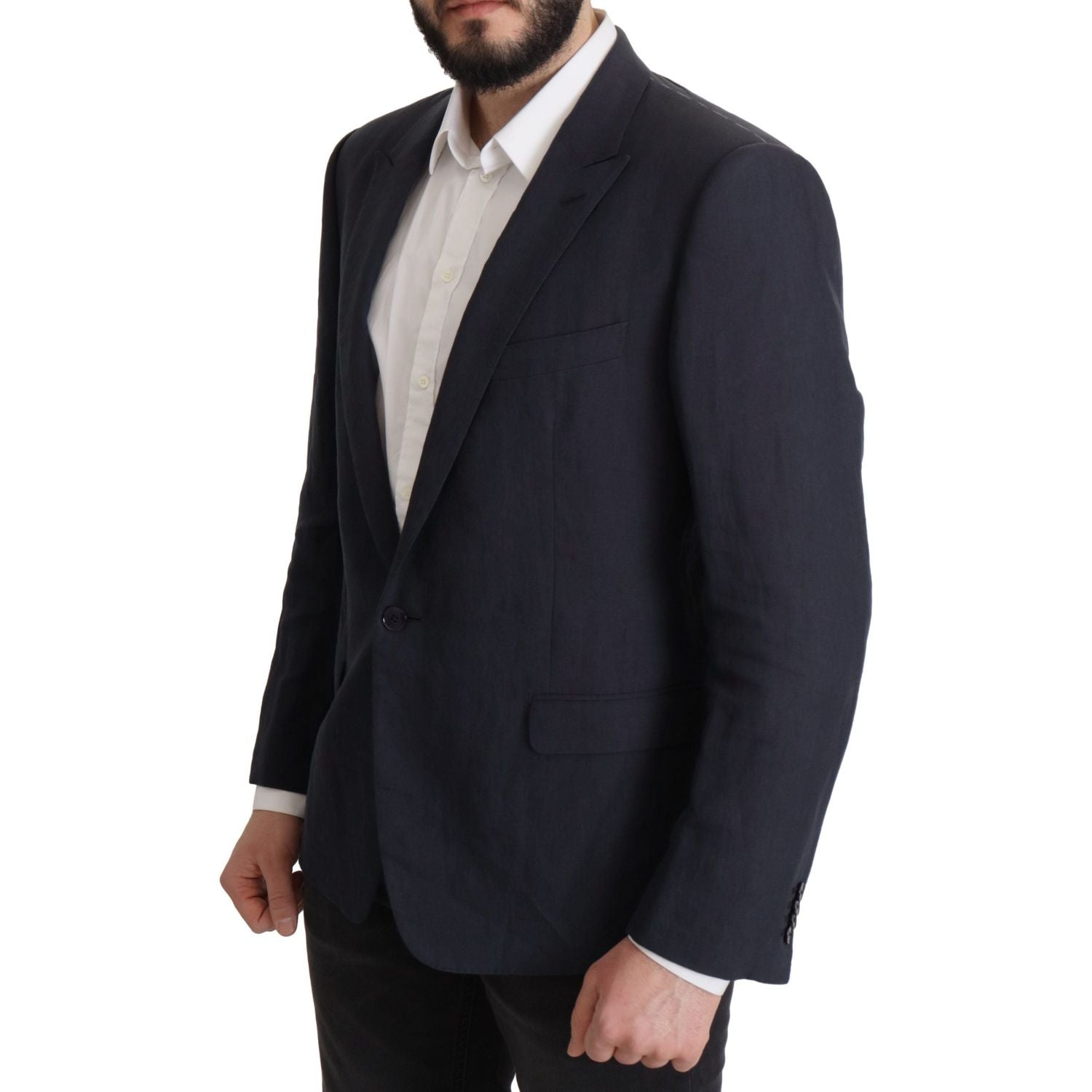 سترة أنيقة من الكتان بصف أزرار واحد من مجموعة دولتشي آند غابانا