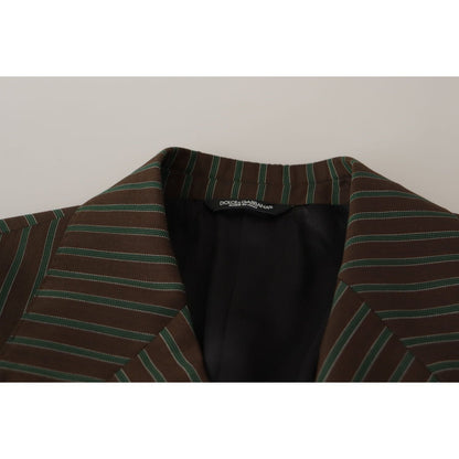 Dolce & Gabbana Multicolor Stripes Double Breasted Blazer