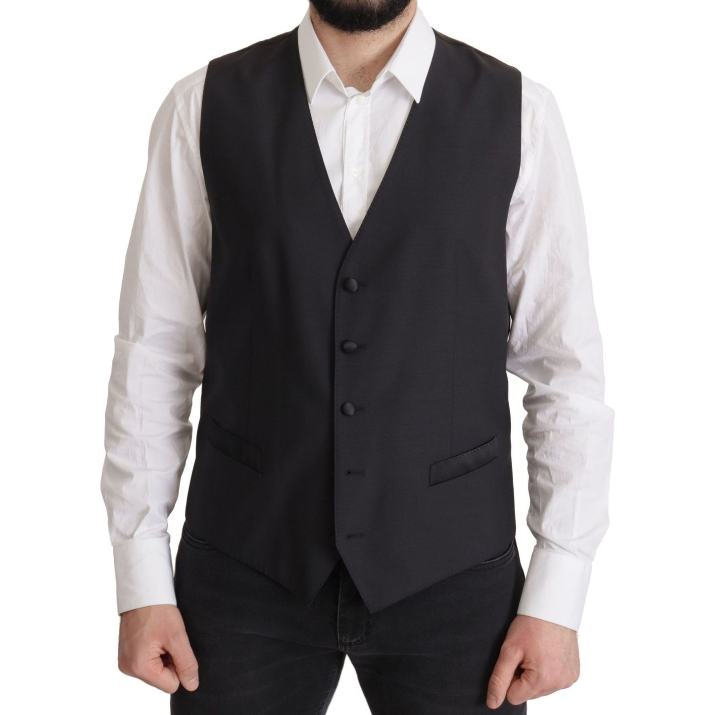Dolce & Gabbana Dark Blue Single Breasted MARTINI Blazer