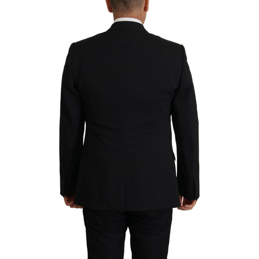 Dolce & Gabbana Black Jacket Vest 2 Piece MARTINI Blazer