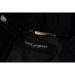 Dolce & Gabbana Elegant Black Hooded Parka Winter Jacket Dolce & Gabbana Black