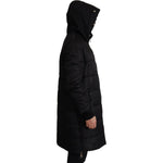 Dolce & Gabbana Elegant Black Hooded Parka Winter Jacket Dolce & Gabbana Black