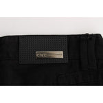 Costume National Black Cotton Slim Fit Bootcut Jeans Jeans & Pants