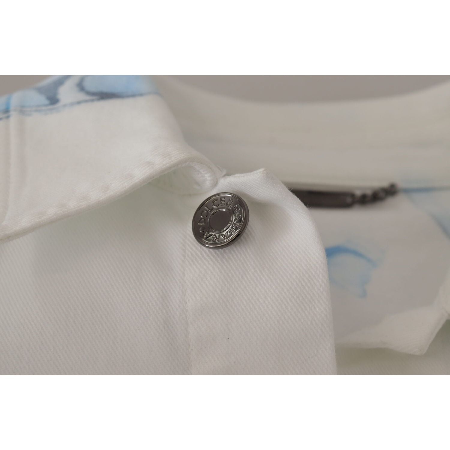 جاكيت جينز مطرز بشعار متعدد الألوان من دولتشي آند غابانا