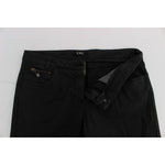Costume National Black Cotton Capri Cropped Denim Jeans Jeans & Pants