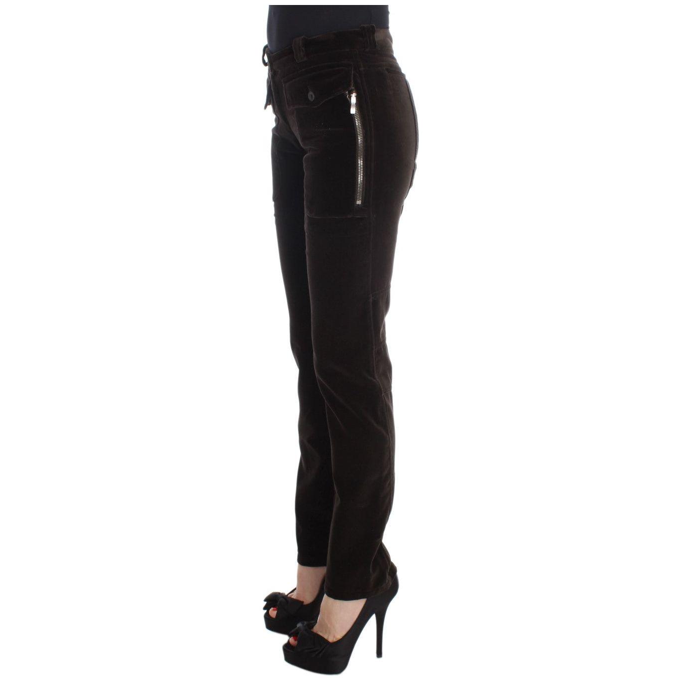 بنطلون من القطن الإيطالي بقصة ضيقة من Ermanno Scervino