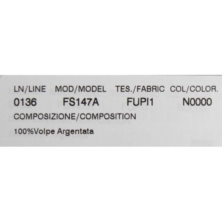 黑狐皮草别致肩带