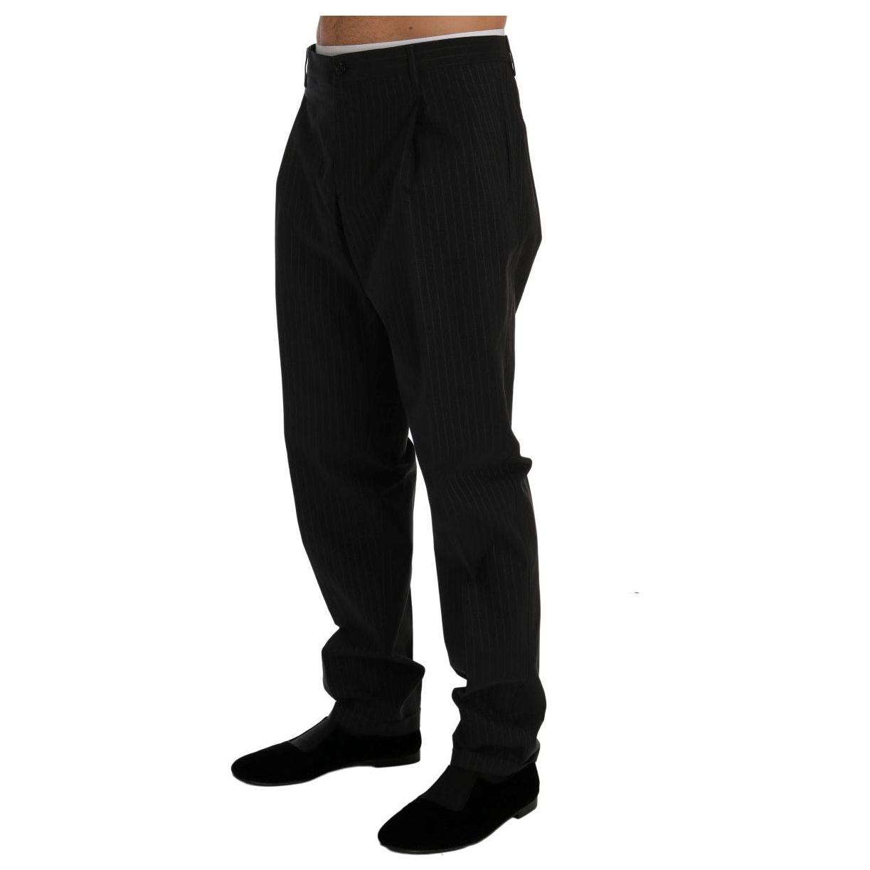 بنطلون رسمي مخطط أنيق بقصّة مستقيمة من دولتشي آند غابانا